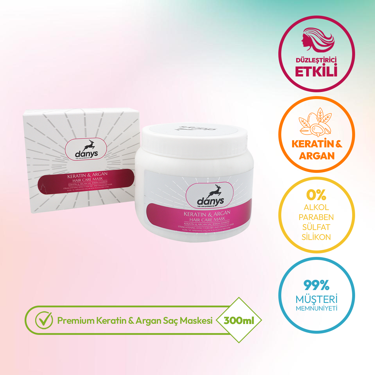 DANYS KERATİN & ARGAN SAÇ BAKIM MASKESİ